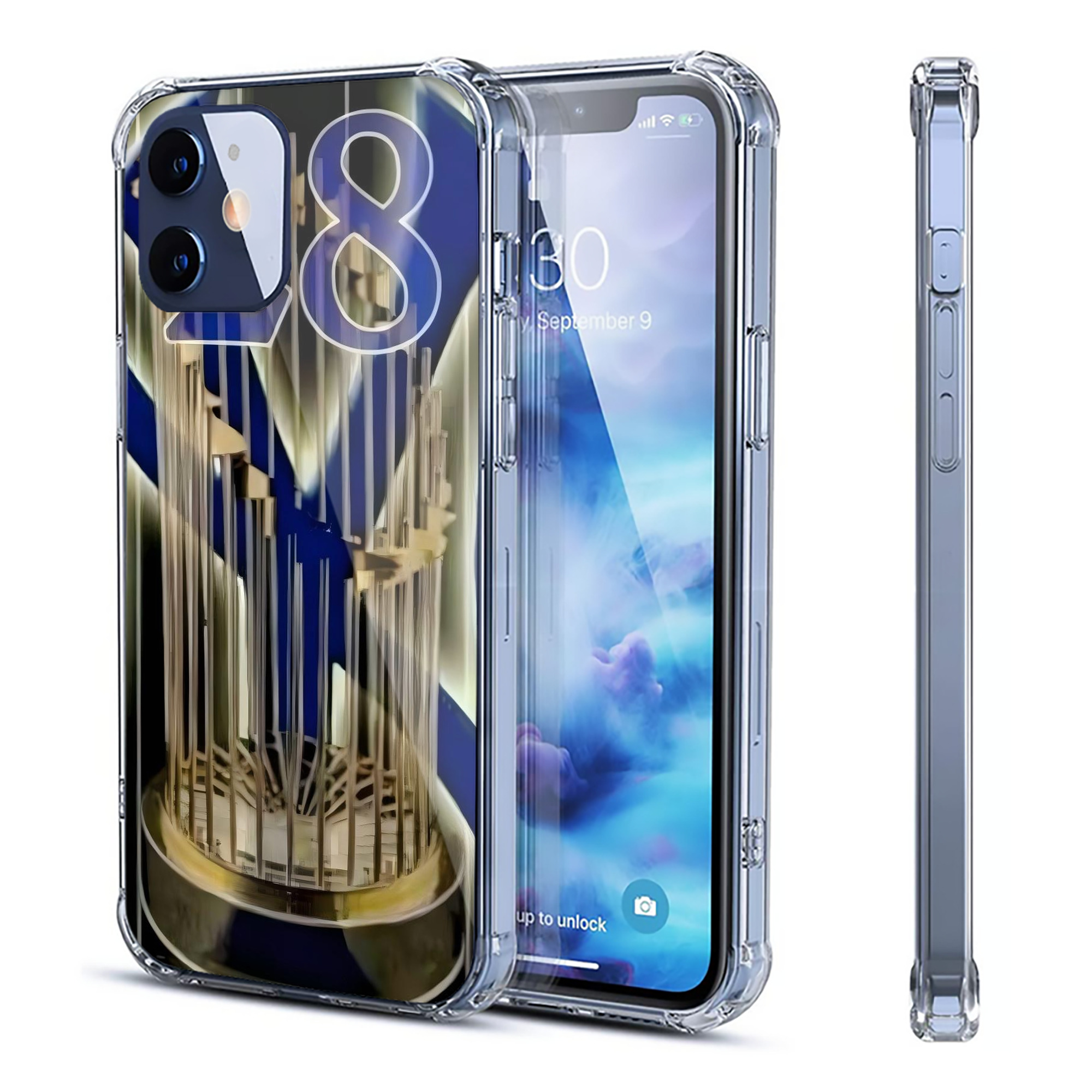 New York Yankees 172 Clear IPhone 12 Case – Soft TPU With UV Print – Enhanced Drop Protection, Precise Fit, Anti-Fingerprint, Customizable Design, Scratch-Resistant, Yellow-Resistant